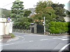 織姫観光道路。法楽寺入口