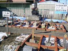 ���؂̎�O�̃y�b�g�쉀